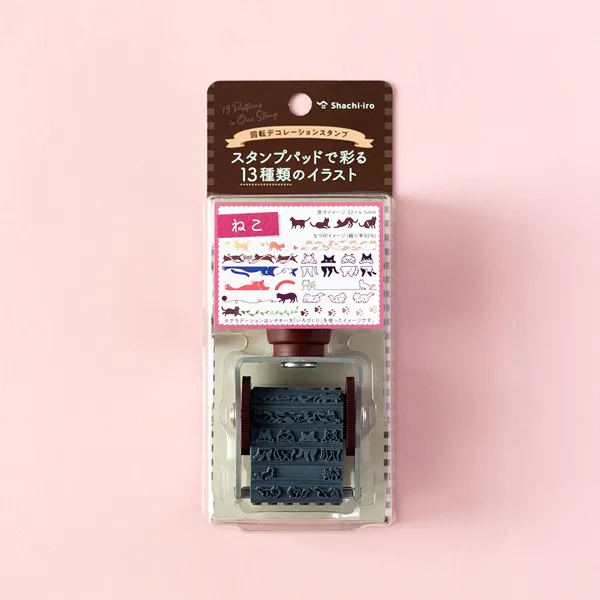 回転デコレーションスタンプ [ねこ]