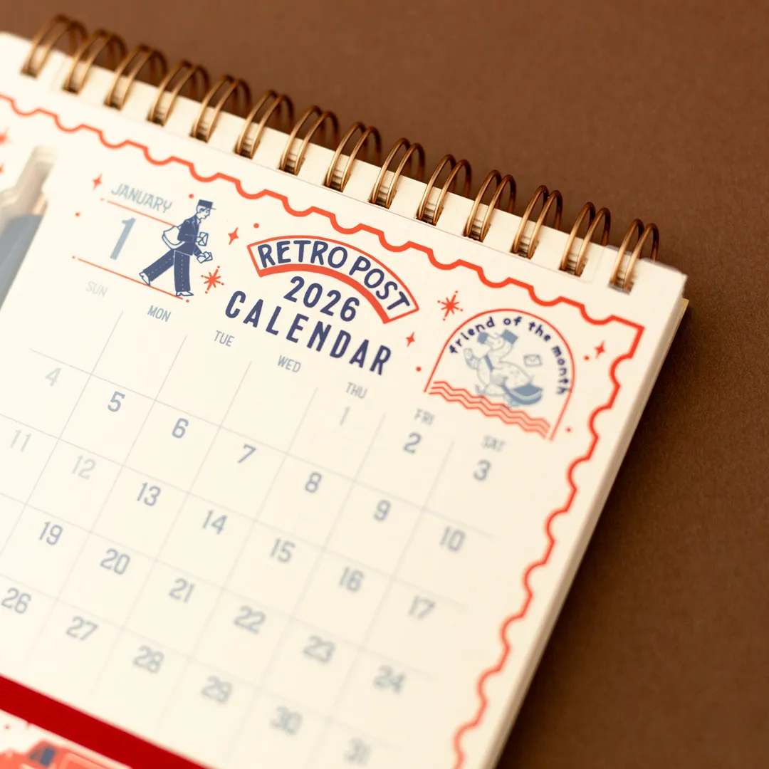Obi-Wan x Shinnippon 2026 Retro Post Scribble Calendar