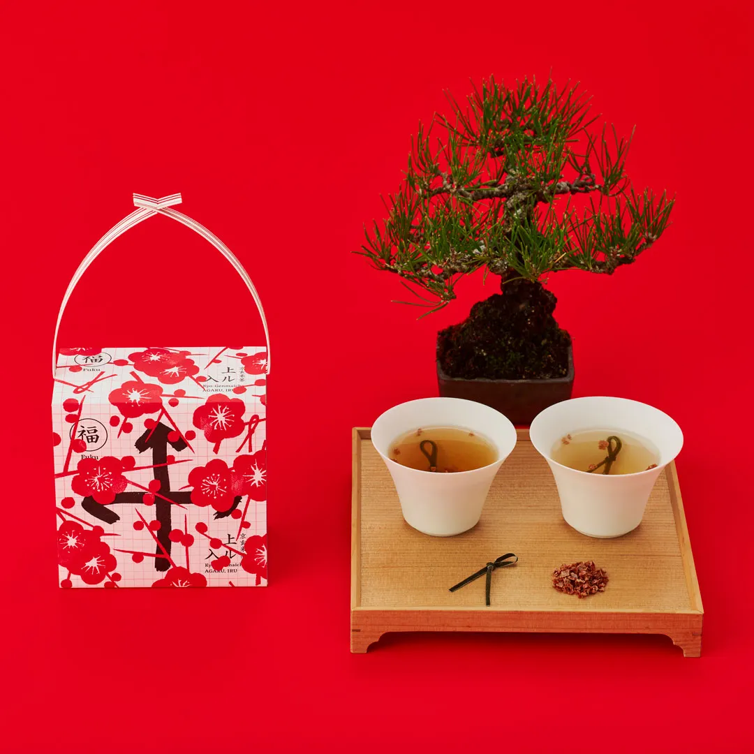 京玄米茶 上ル入ル 【大福茶】