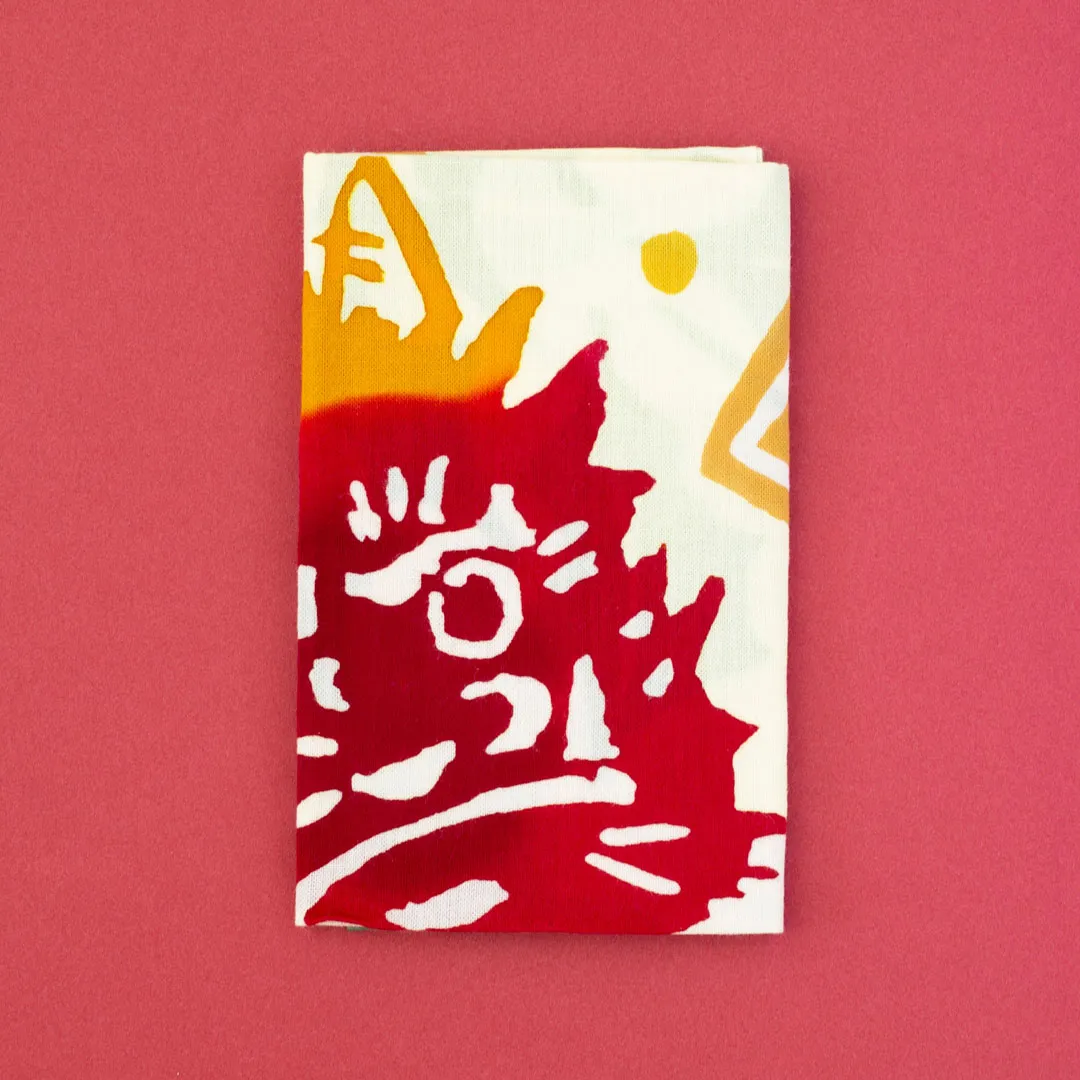 注染手ぬぐい「節分福椿」 / かまわぬ 春｜暦生活｜日本の季節を楽しむ