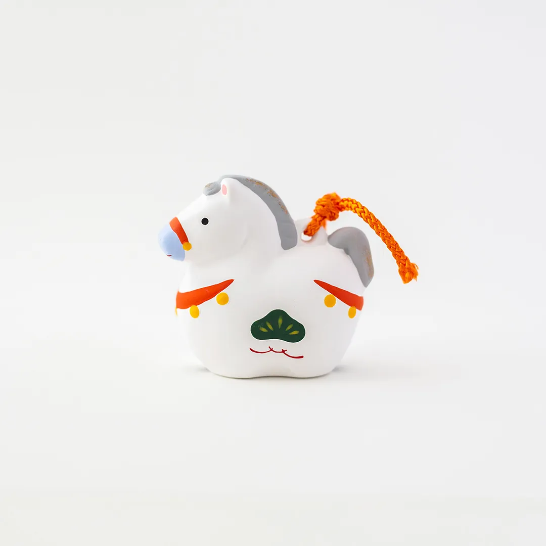 錦彩招福寿々十二支土鈴（午） / 薬師窯