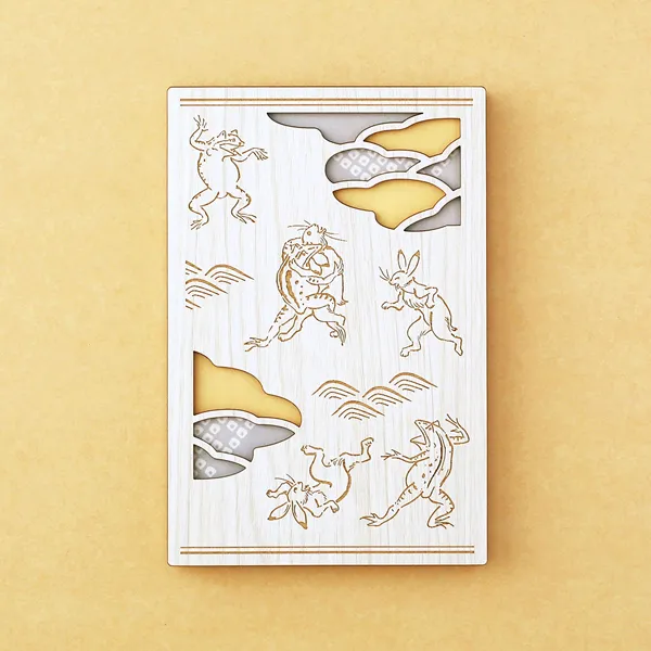 御朱印帳 鳥獣戯画(草相撲)