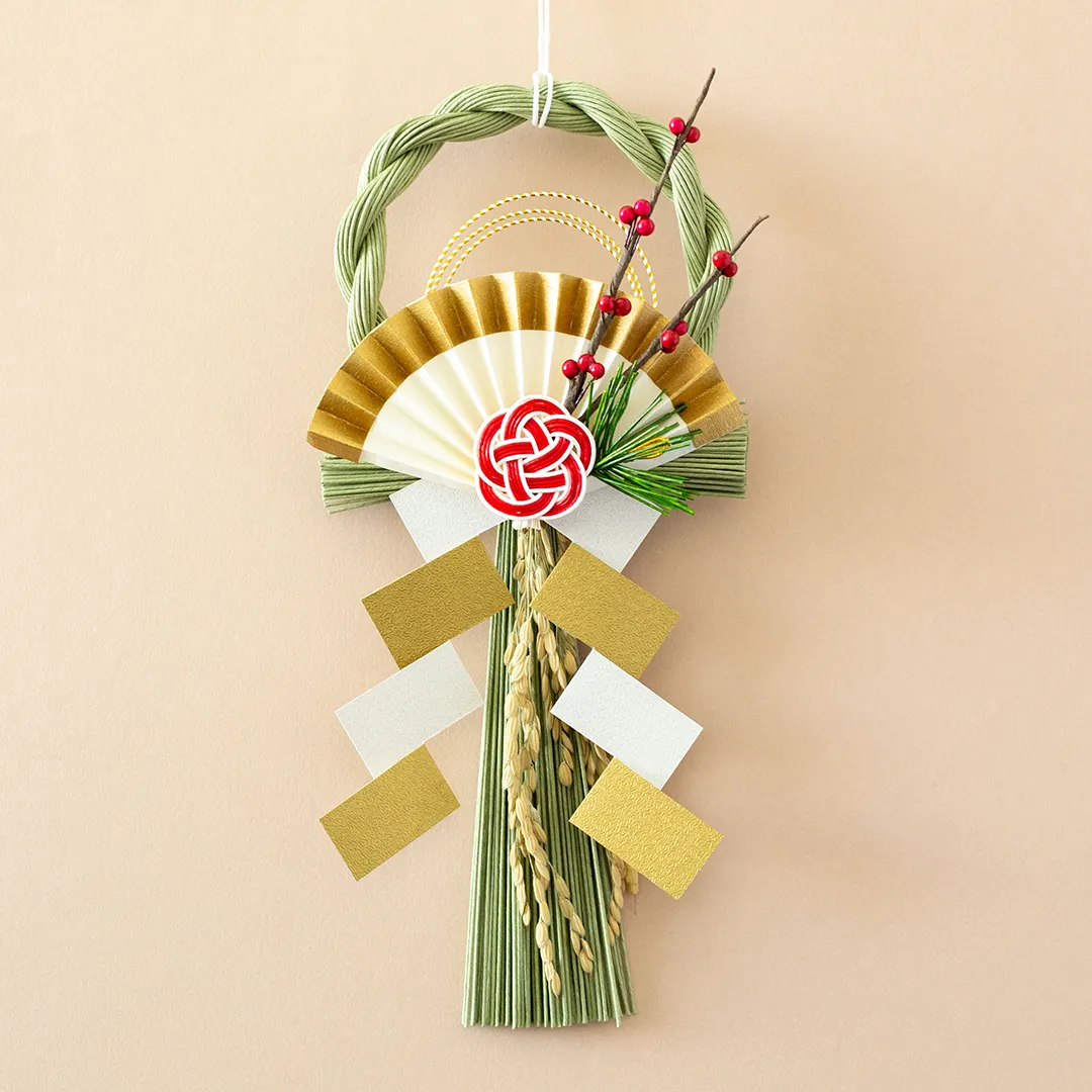 紙わら飾り 大 末広つぼみ梅松 / お正月 / かまわぬ｜暦生活｜日本の