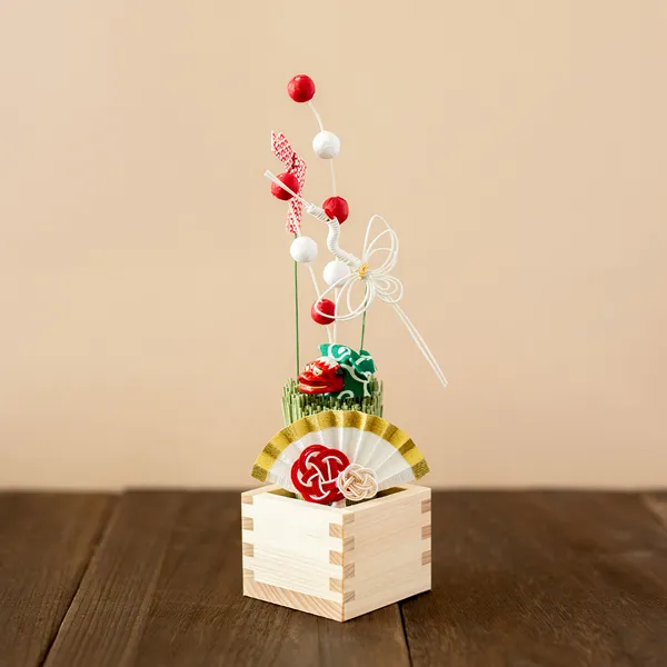 福合わせ豆枡飾り 獅子舞 / お正月 / かまわぬ