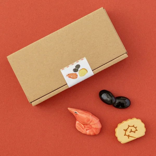 おせちの箸置きセット / エビ・黒豆・伊達巻