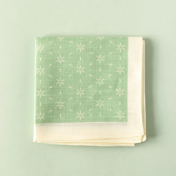 ハンカチ 「wafu ほしつなぎ 若草色 」 / かまわぬ【ギフト】